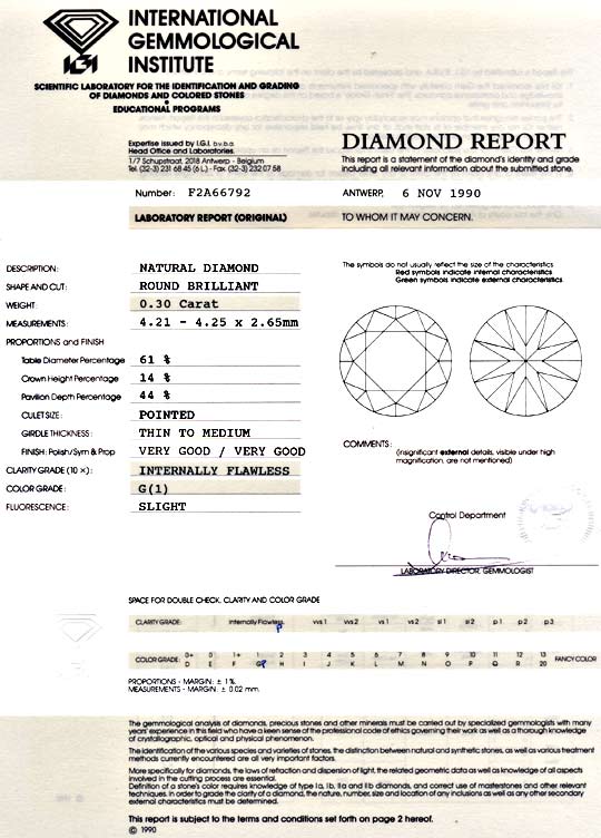 Foto 9 - Diamant 0,3 Brillant IGI Lupenrein Top Wesselton, D5928