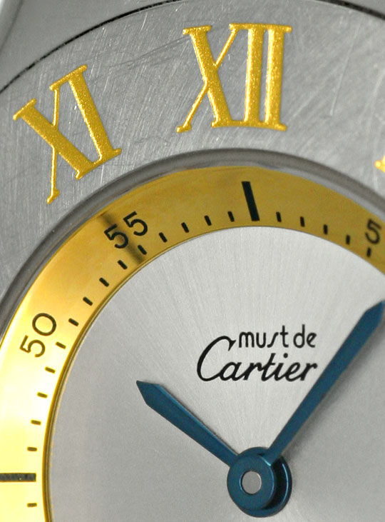 Foto 4 - Montre 21 Must de Cartier, Damen-Armbanduhr, Stahl-Gold, U1488